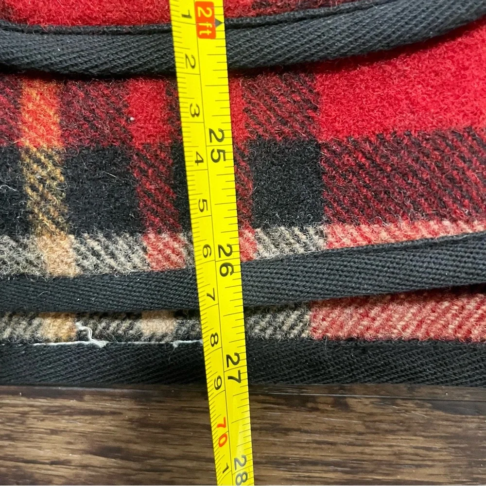 J. Crew oarsman wool blend red plaid pockets outdoor vest gorpcore large tall